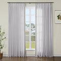 Liz Linen Curtains with Border Trim (Sold per Pair) TWOPAGES