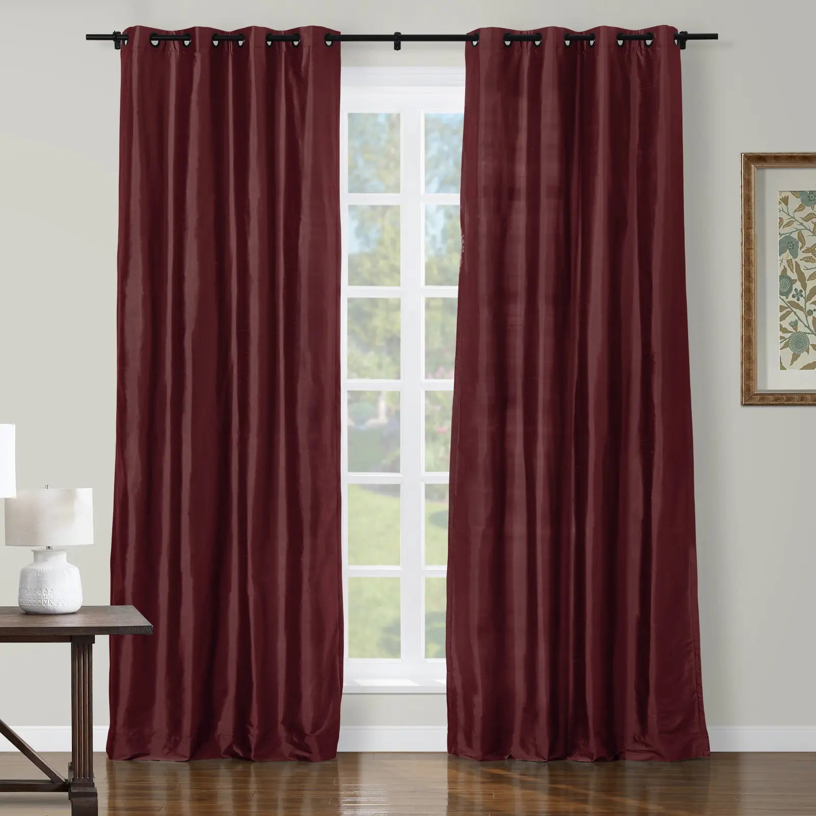 Selman Dupioni Silk Curtain Grommet TWOPAGES