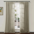 Ron Linen Cotton Herringbone Curtain Pleated TWOPAGES