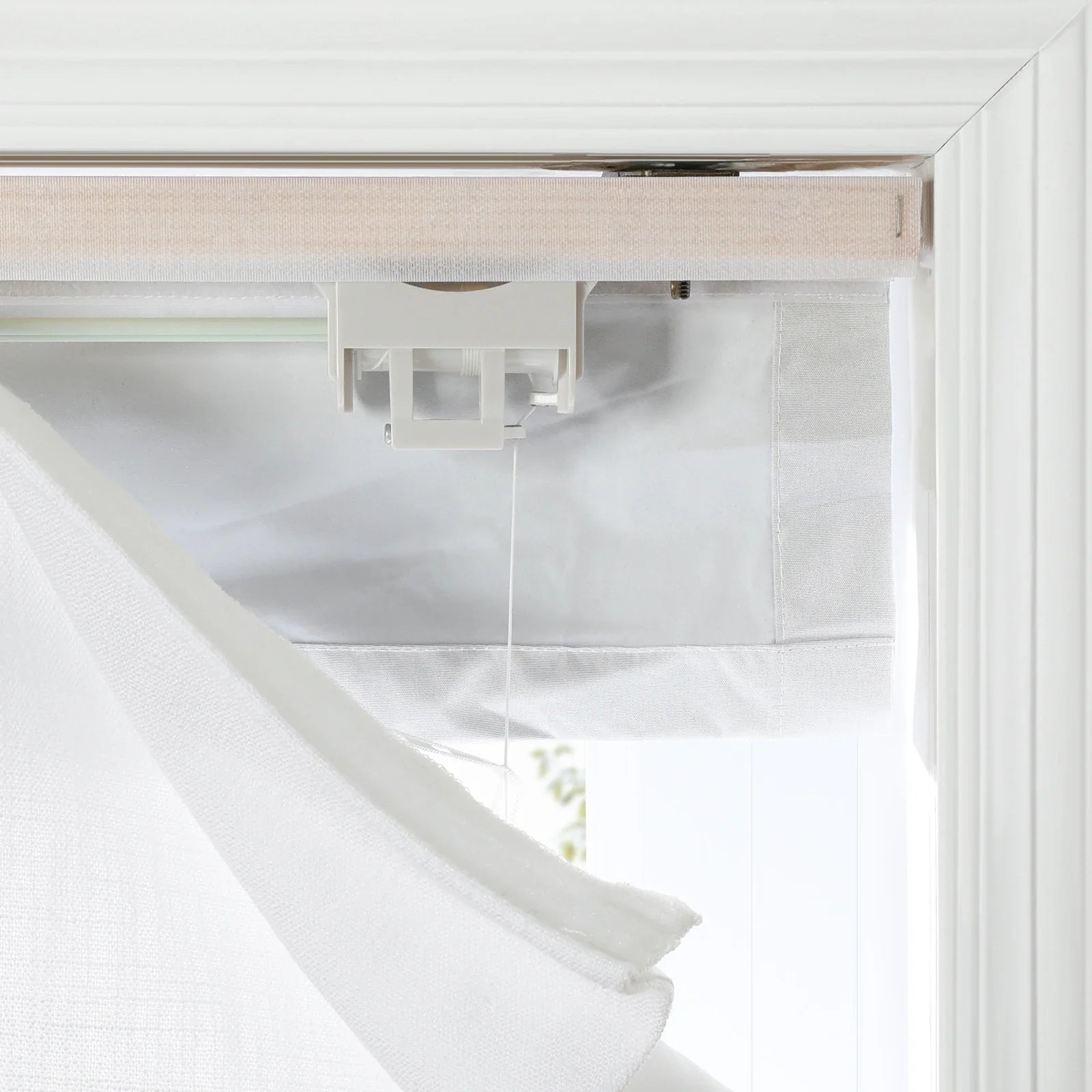 Patti Linen Flat Fold Roman Blind Cordless?-TWOPAGES
