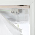 Patti Linen Flat Fold Roman Shade Cordless -TWOPAGES