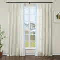 Liz Linen Curtains with Border Trim (Sold per Pair) TWOPAGES