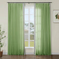 Liz Linen Curtains with Border Trim (Sold per Pair) TWOPAGES