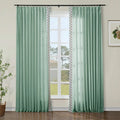 Liz Linen Curtains with Border Trim (Sold per Pair) TWOPAGES