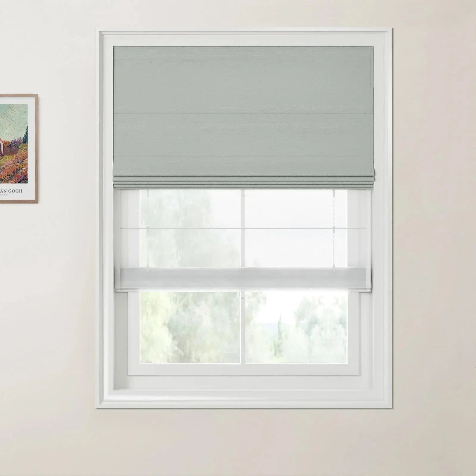 Choose Colour of Dual Layers Andy Day Night Cordless Roman Shade