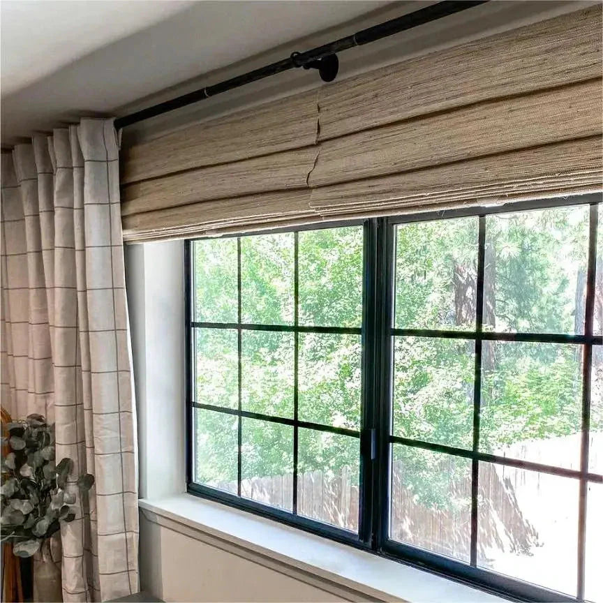 Natural Ramie Bamboo Woven Blind - Beige TWOPAGES CURTAINS