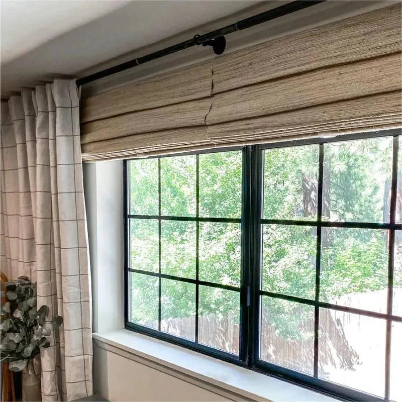 Natural Ramie Bamboo Woven Blind - Beige TWOPAGES CURTAINS