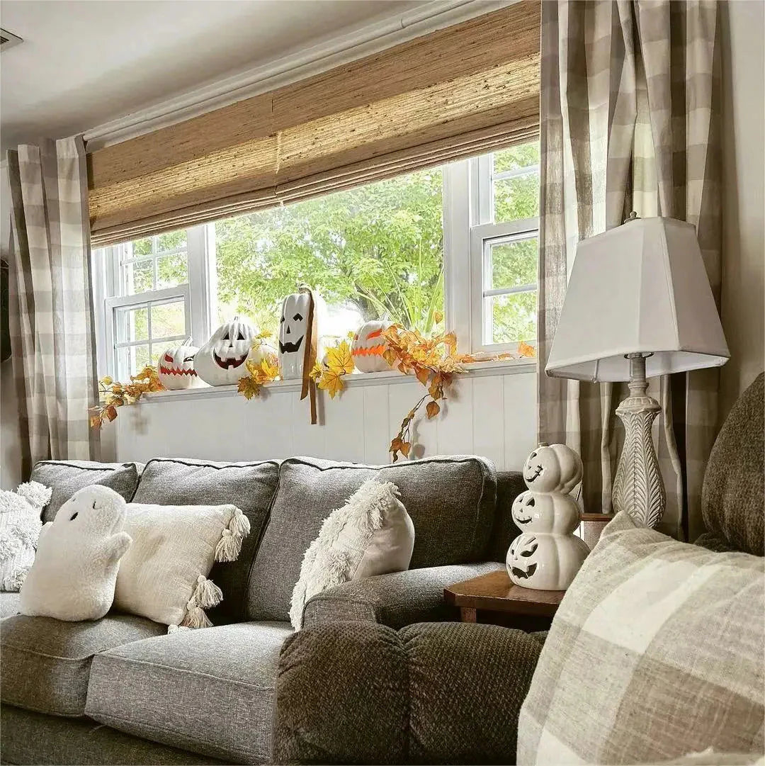 Natural Ramie Bamboo Woven Blind - Beige TWOPAGES CURTAINS