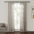 Ron Linen Cotton Herringbone Curtain Soft Top TWOPAGES