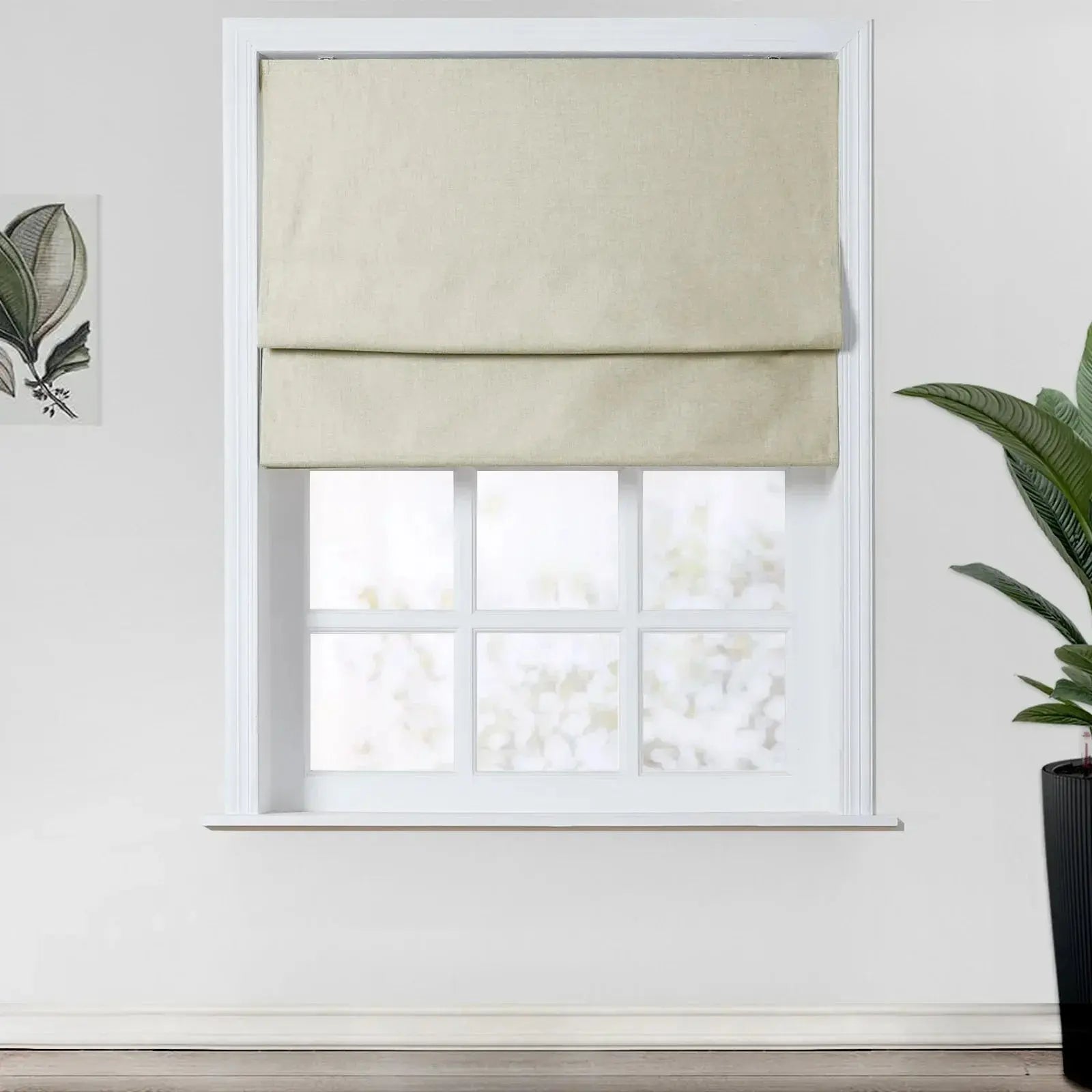 Kyla Linen Blend Roman Shade Cordless TWOPAGES
