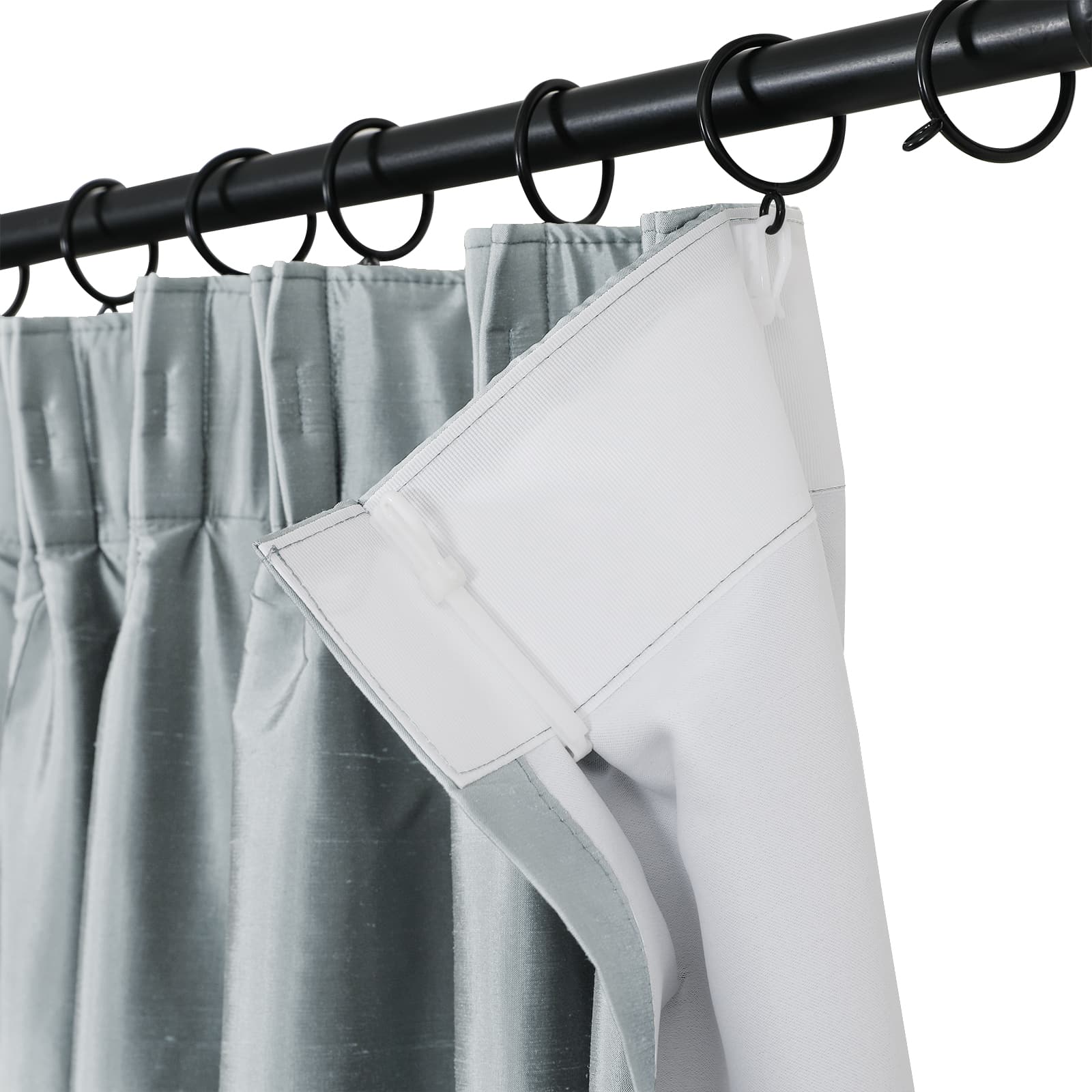 Selman Dupioni Silk Curtain Pleated TWOPAGES