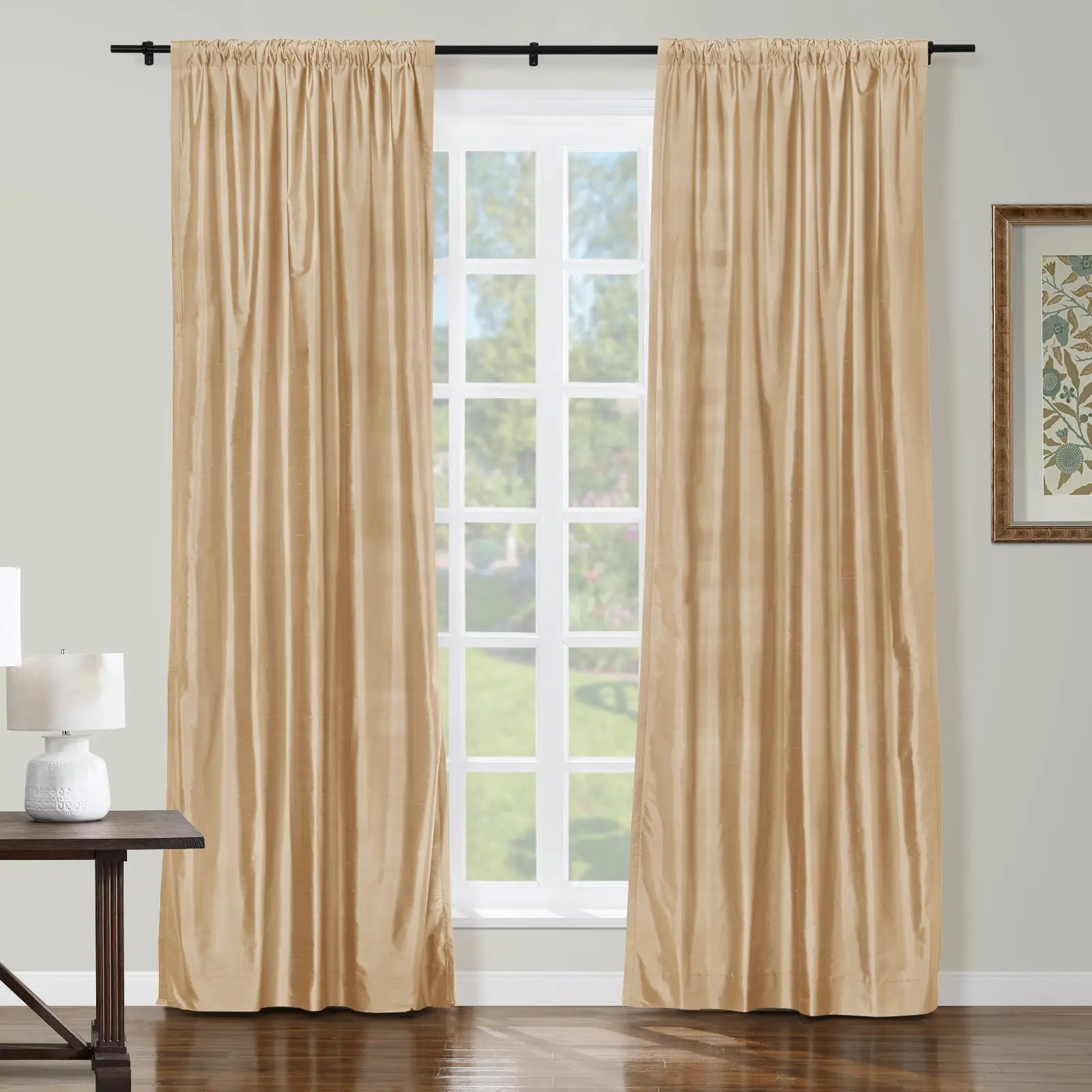 Selman Dupioni Silk Curtain Soft Top TWOPAGES