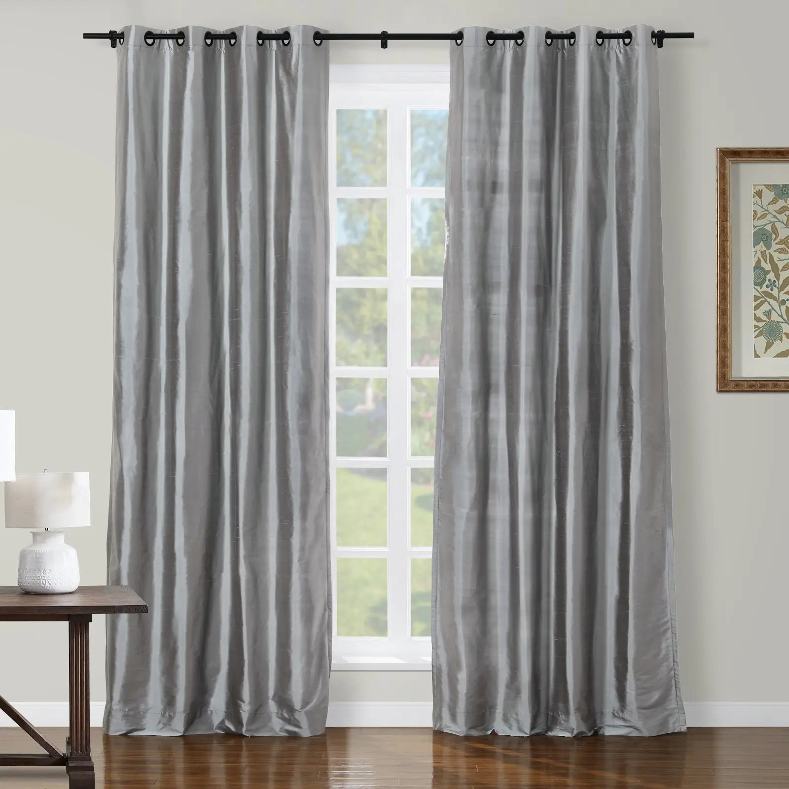 Selman Dupioni Silk Curtain Grommet TWOPAGES