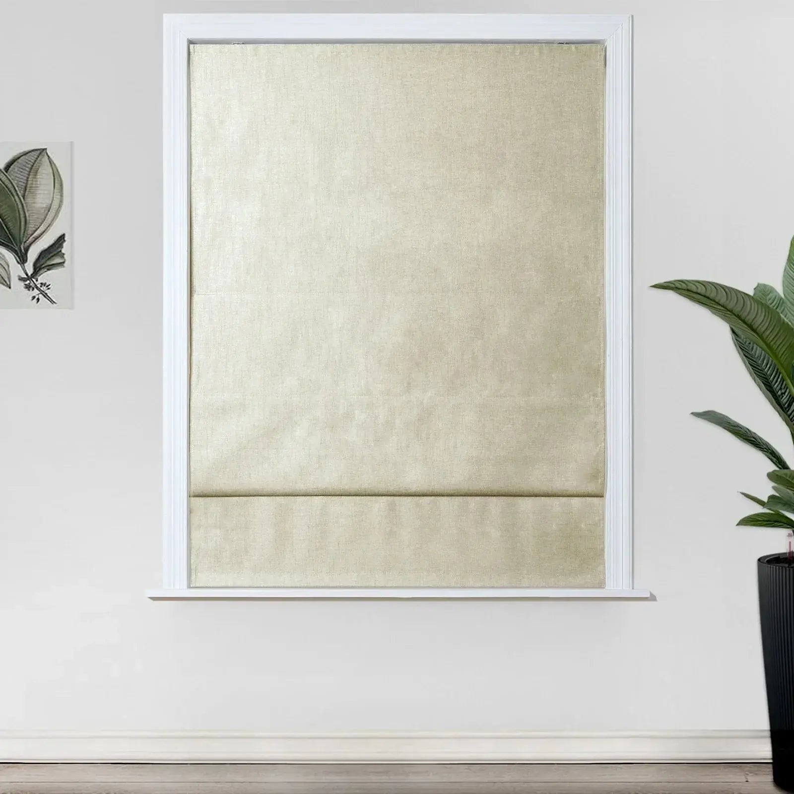 Kyla Linen Blend Roman Shade Cordless TWOPAGES