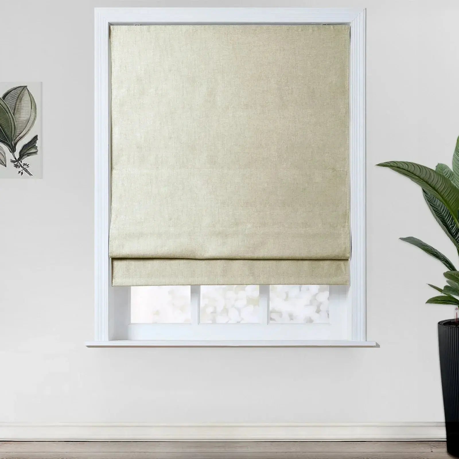Kyla Linen Blend Roman Shade Cordless TWOPAGES
