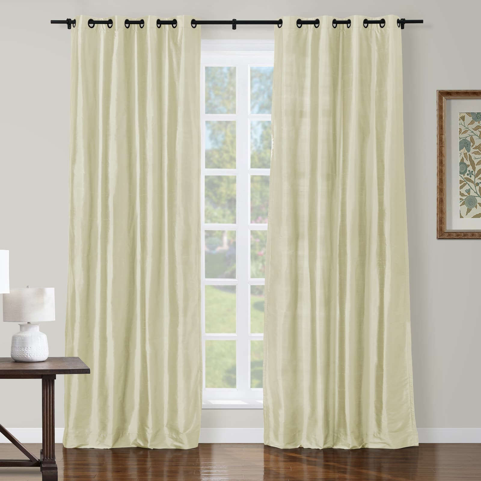 Selman Dupioni Silk Curtain Grommet TWOPAGES