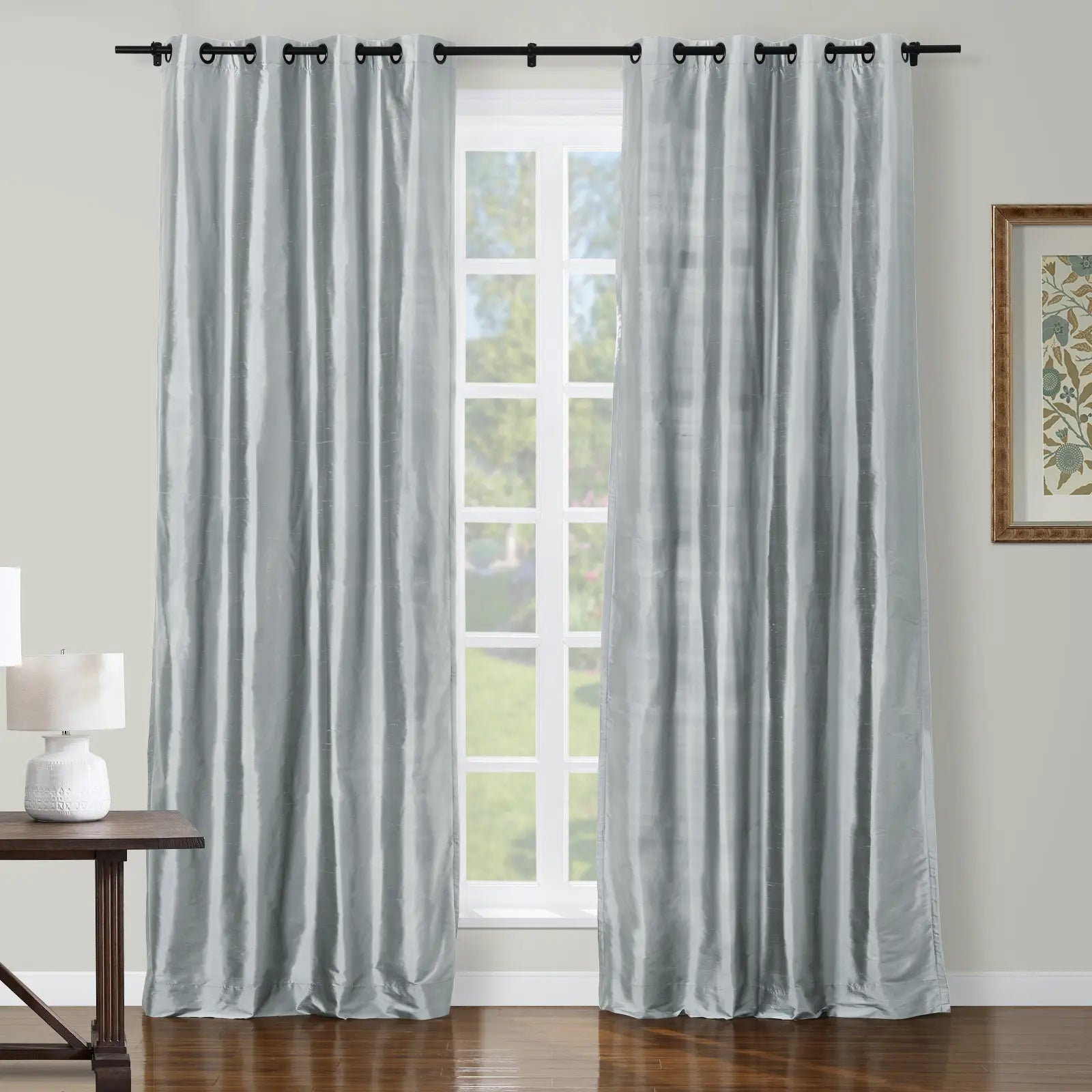 Selman Dupioni Silk Curtain Grommet TWOPAGES