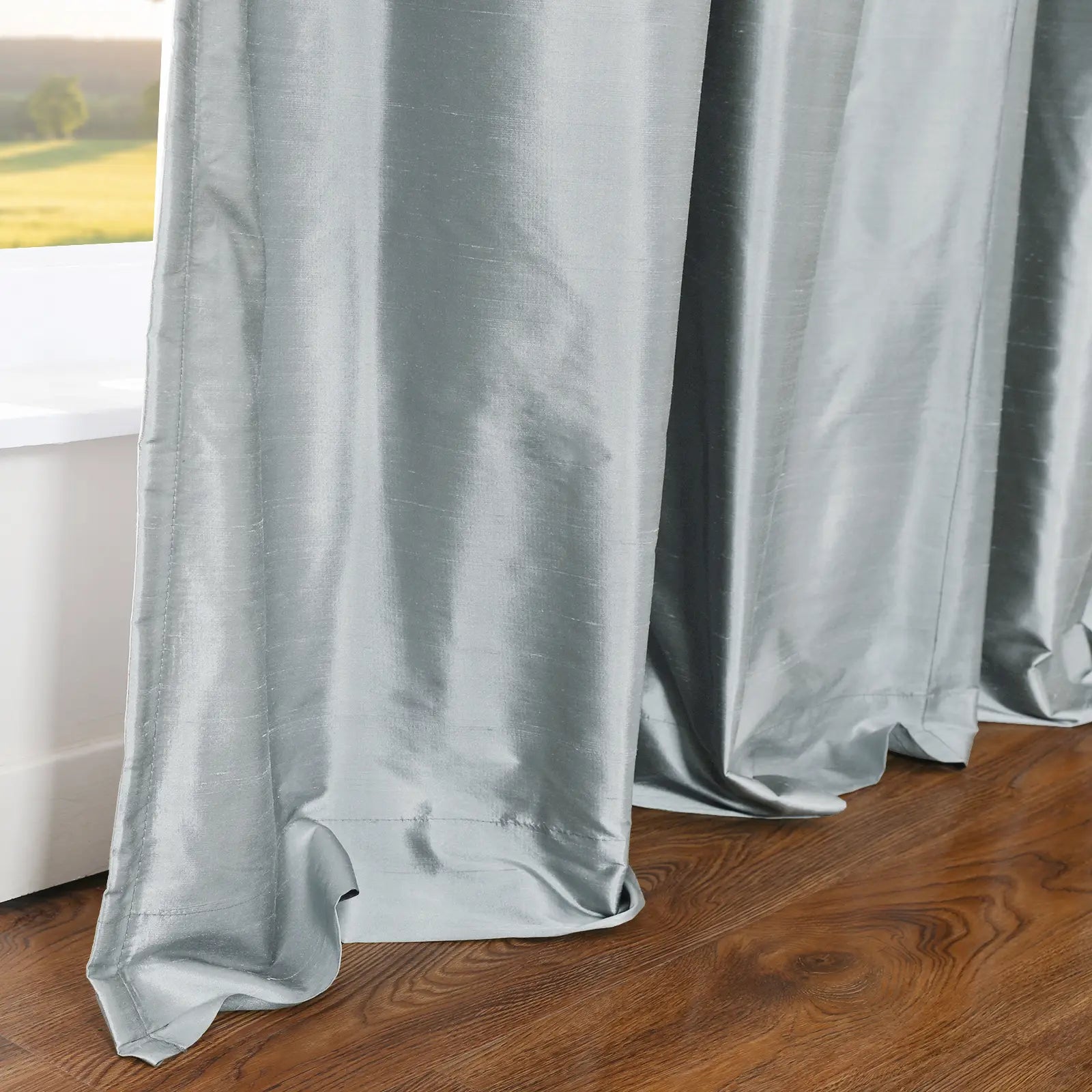 Selman Dupioni Silk Curtain Grommet TWOPAGES