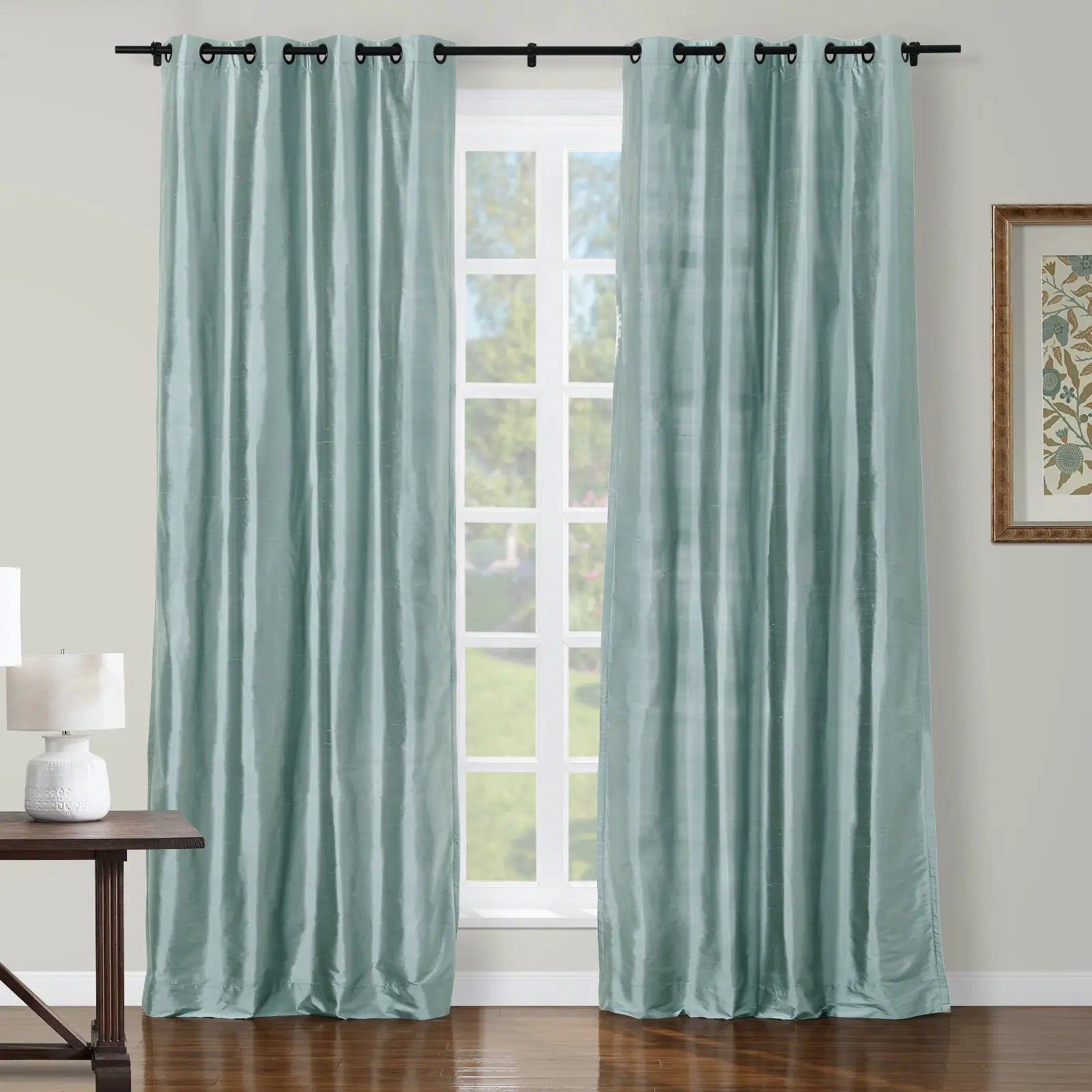 Selman Dupioni Silk Curtain Grommet TWOPAGES