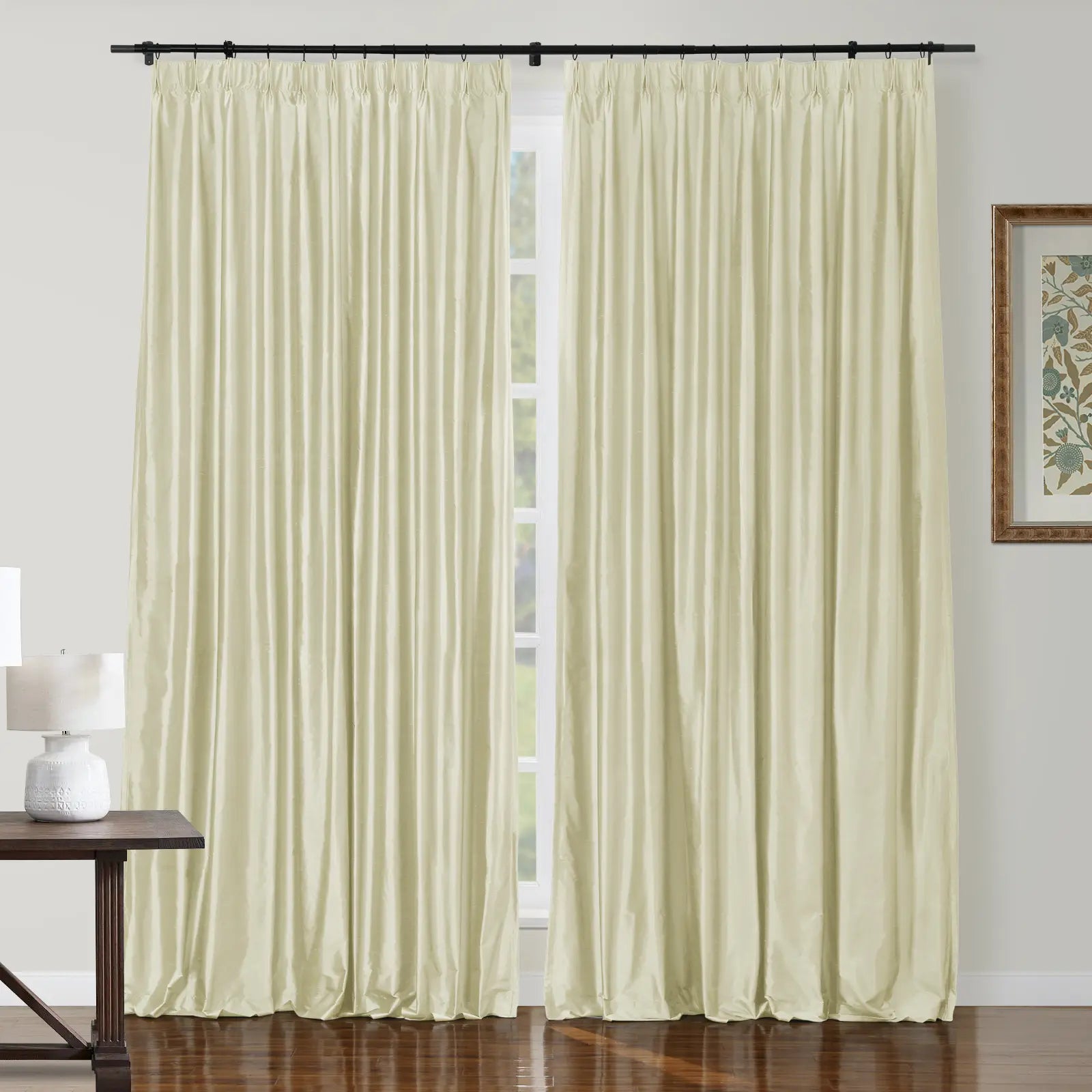 Selman Dupioni Silk Curtain Pleated TWOPAGES