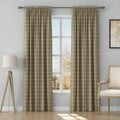 Stefana Silber Print Linen Curtain Drapery Soft Top TWOPAGES