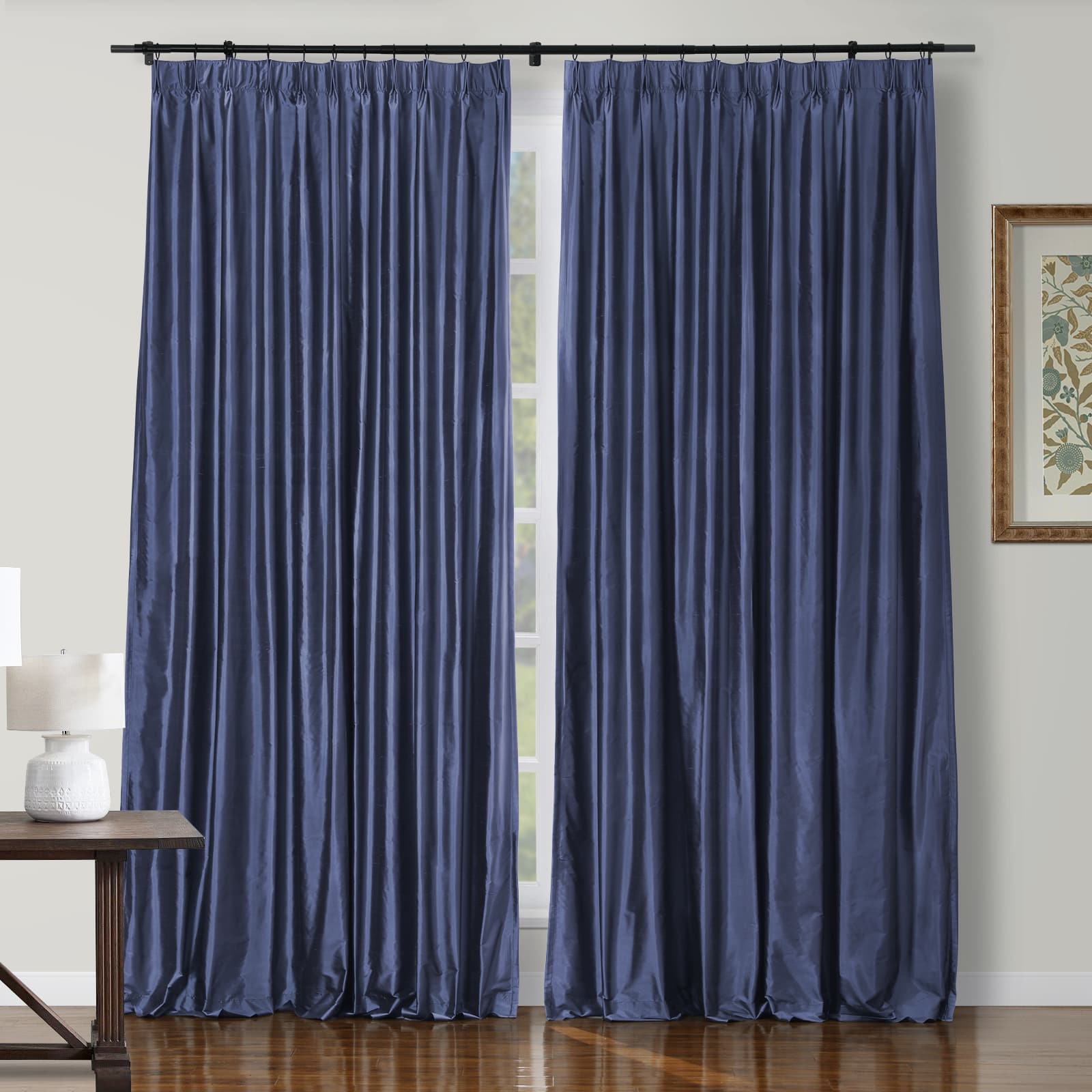 Selman Dupioni Silk Curtain Pleated TWOPAGES