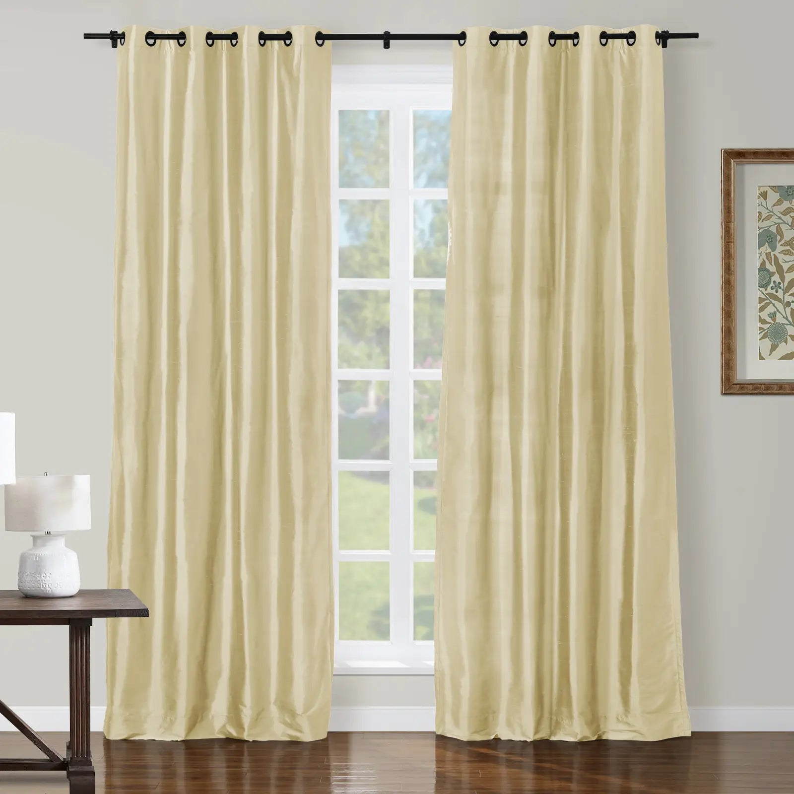 Selman Dupioni Silk Curtain Grommet TWOPAGES