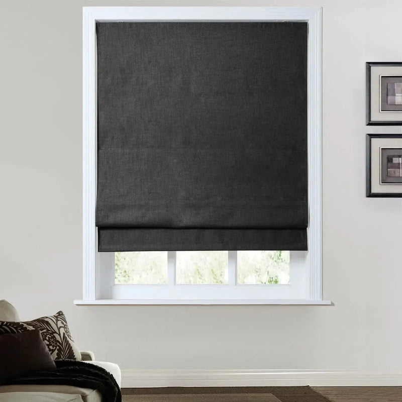 Kyla Linen Blend Roman Shade Cordless TWOPAGES