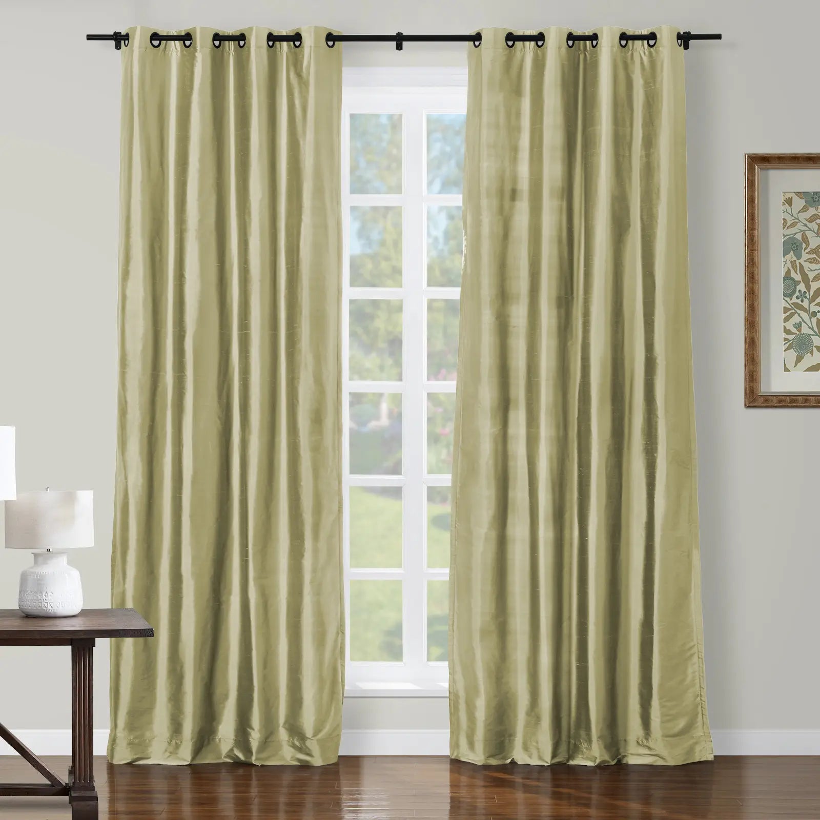 Selman Dupioni Silk Curtain Grommet TWOPAGES