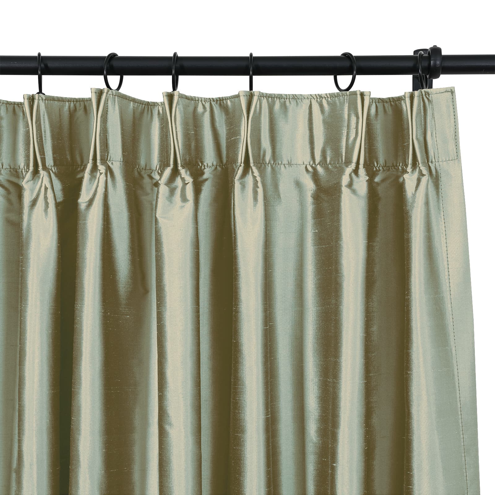 Selman Dupioni Silk Curtain Pleated TWOPAGES