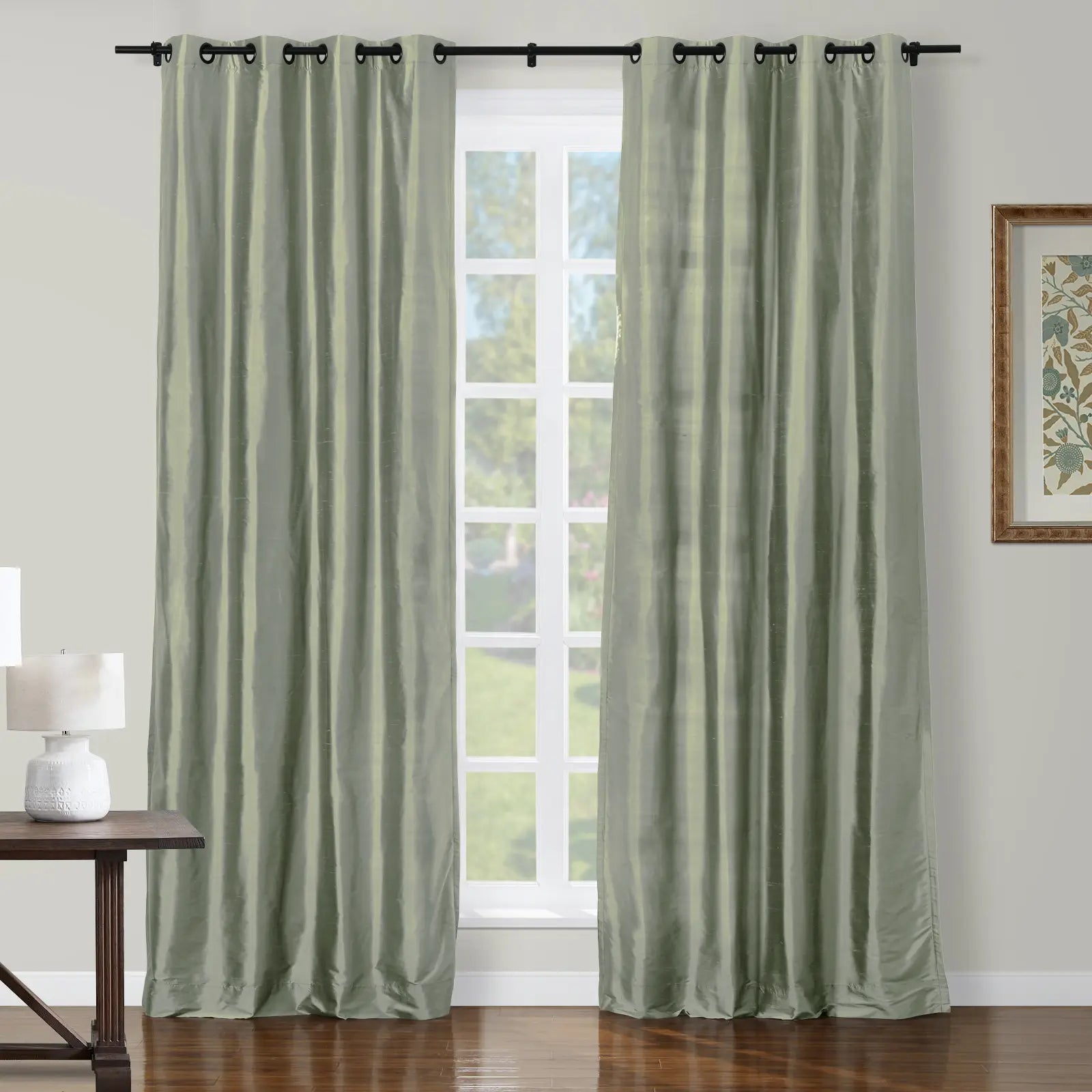 Selman Dupioni Silk Curtain Grommet TWOPAGES