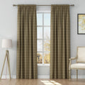 Stefana Silber Print Linen Curtain Drapery Soft Top TWOPAGES