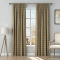 Stefana Silber Print Linen Curtain Drapery Soft Top TWOPAGES
