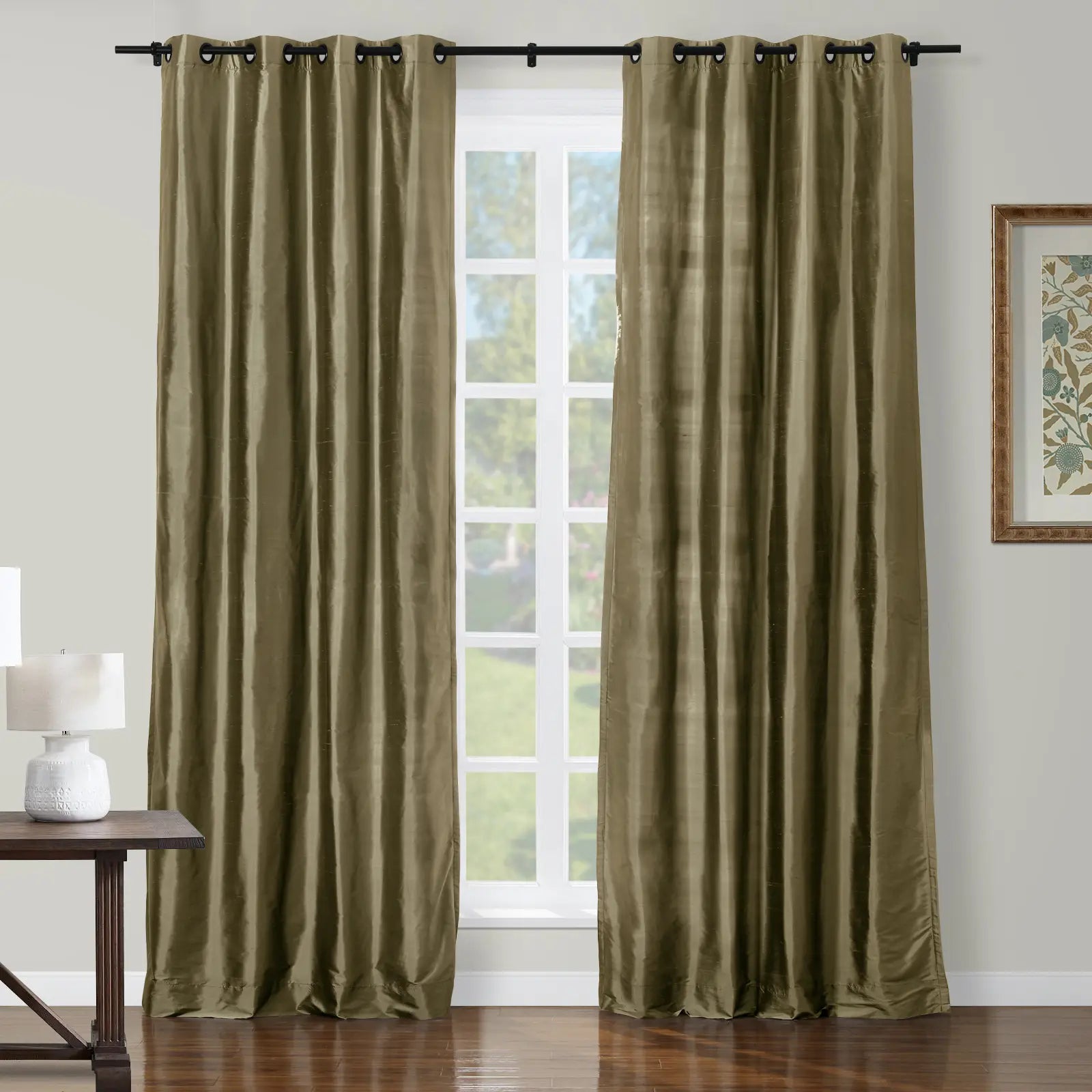 Selman Dupioni Silk Curtain Grommet TWOPAGES