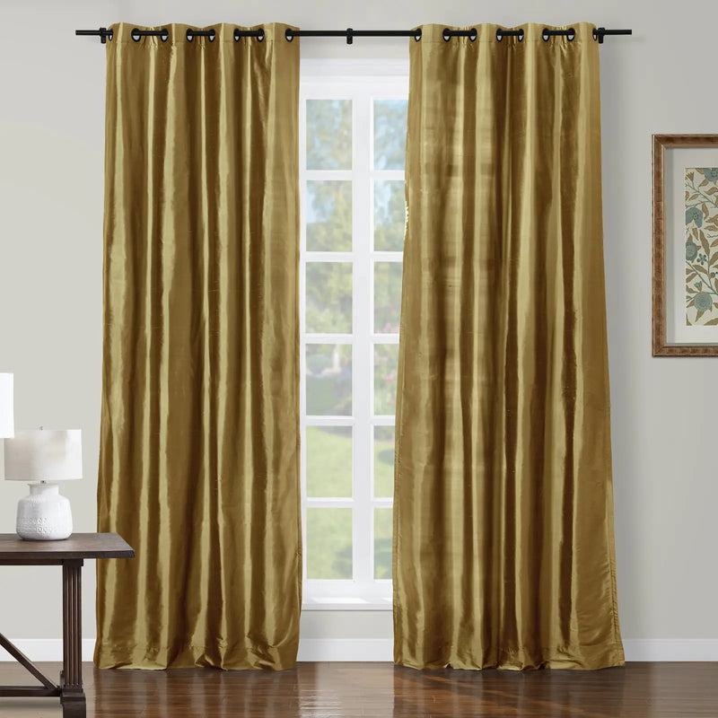 Selman Dupioni Silk Curtain Grommet TWOPAGES