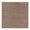 Textile swatch a square of muted brown linen-look fabric with a coarse textured weave and distinctive pinked edges