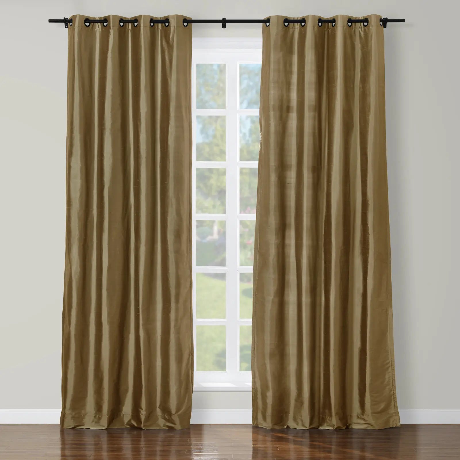 Selman Dupioni Silk Curtain Grommet TWOPAGES