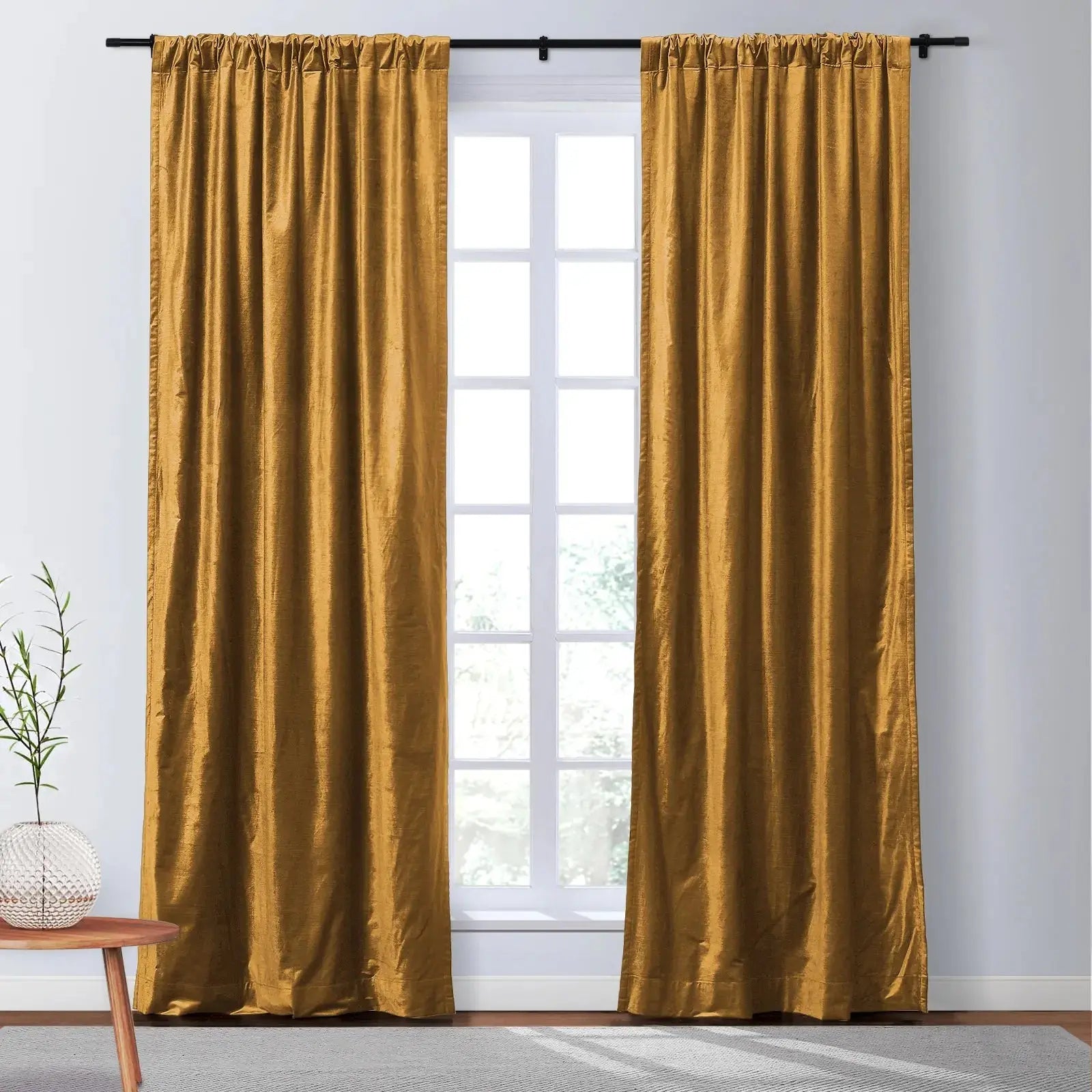 Veda Luster Cotton Velvet Drapery Soft Top TWOPAGES