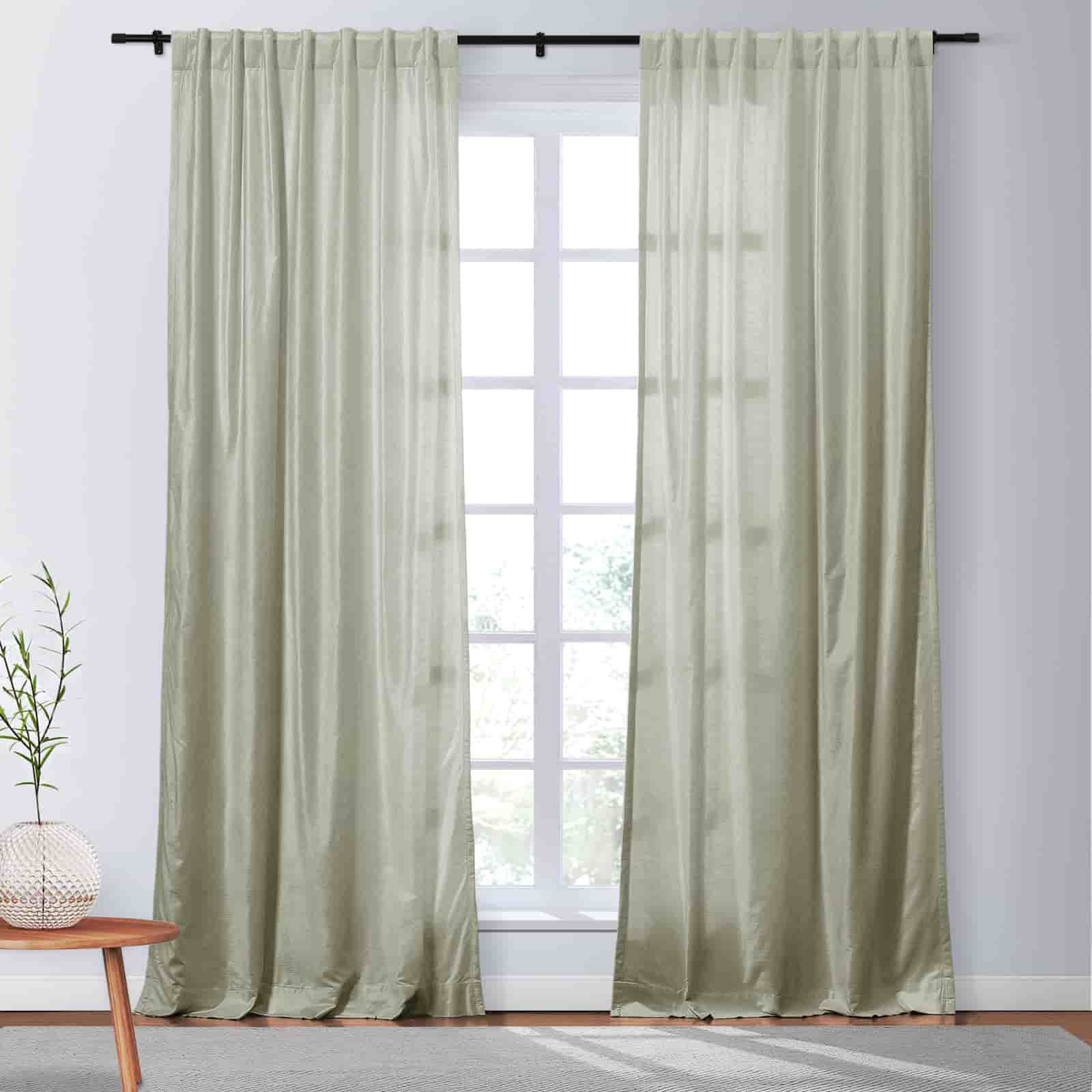 Veda Luster Cotton Velvet Drapery Soft Top TWOPAGES