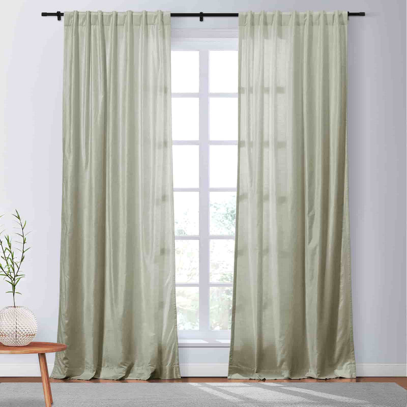 Veda Luster Cotton Velvet Drapery Soft Top TWOPAGES