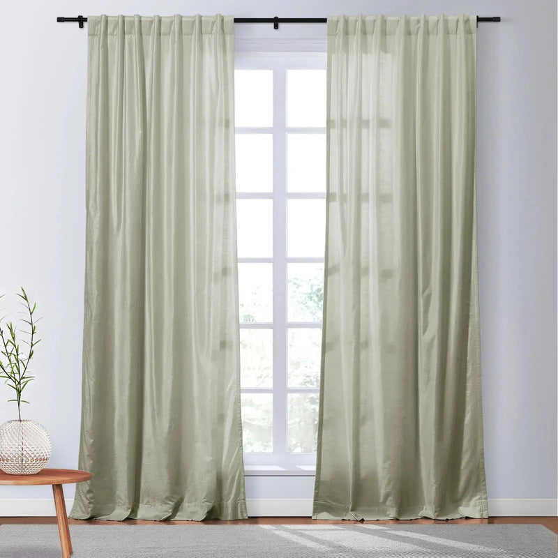 Veda Luster Cotton Velvet Drapery Soft Top TWOPAGES