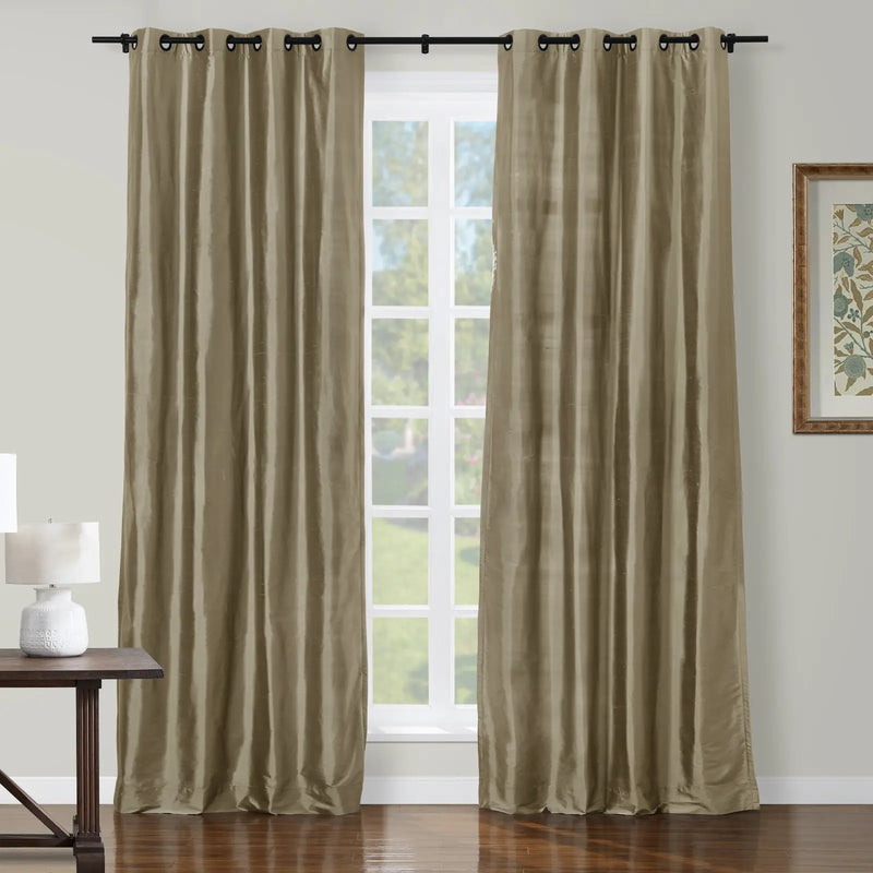 Selman Dupioni Silk Curtain Grommet TWOPAGES