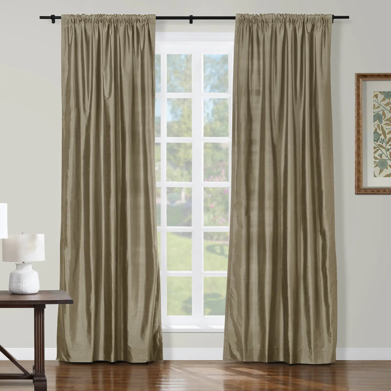 Selman Dupioni Silk Curtain Soft Top TWOPAGES