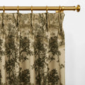 Sara Le x TWOPAGES Vintage Printed Linen Pleated Curtains