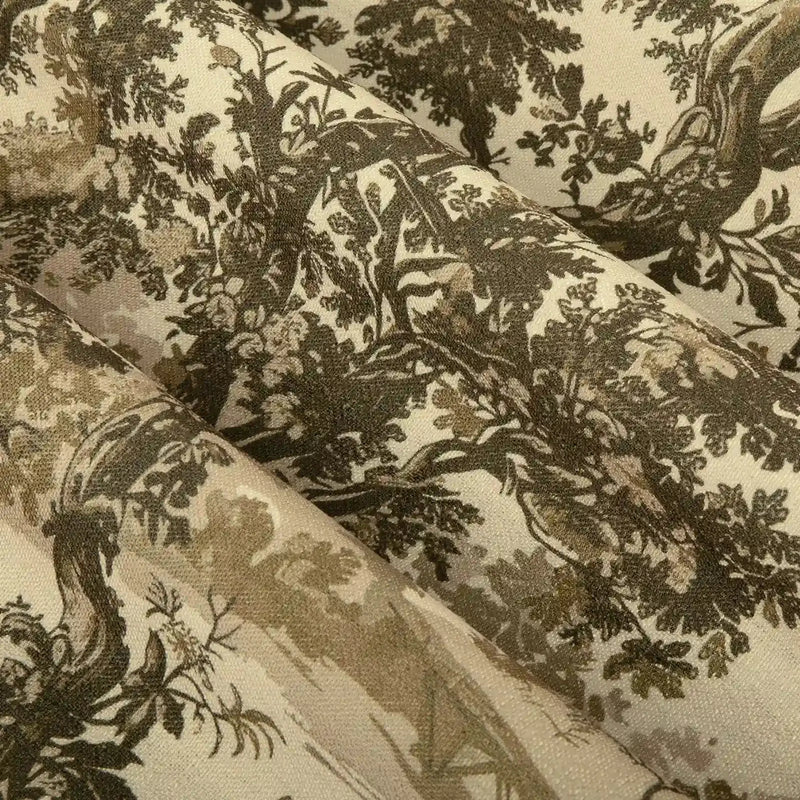 Sara Le x TWOPAGES Vintage Printed Linen Pleated Curtains
