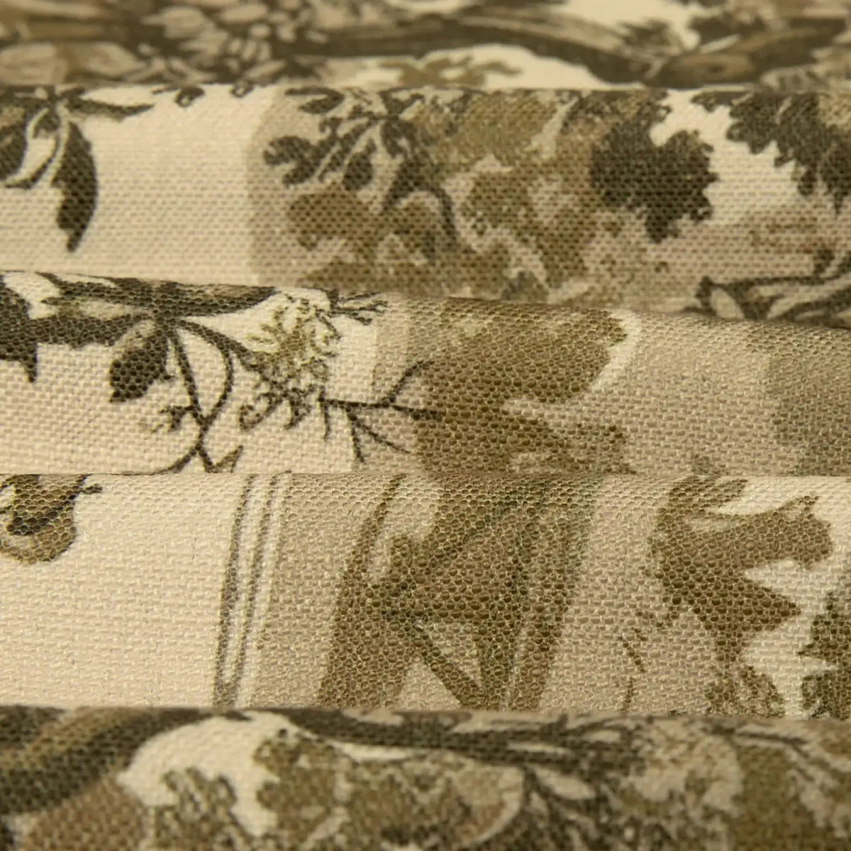 Sara Le x TWOPAGES Vintage Printed Linen Pleated Curtains