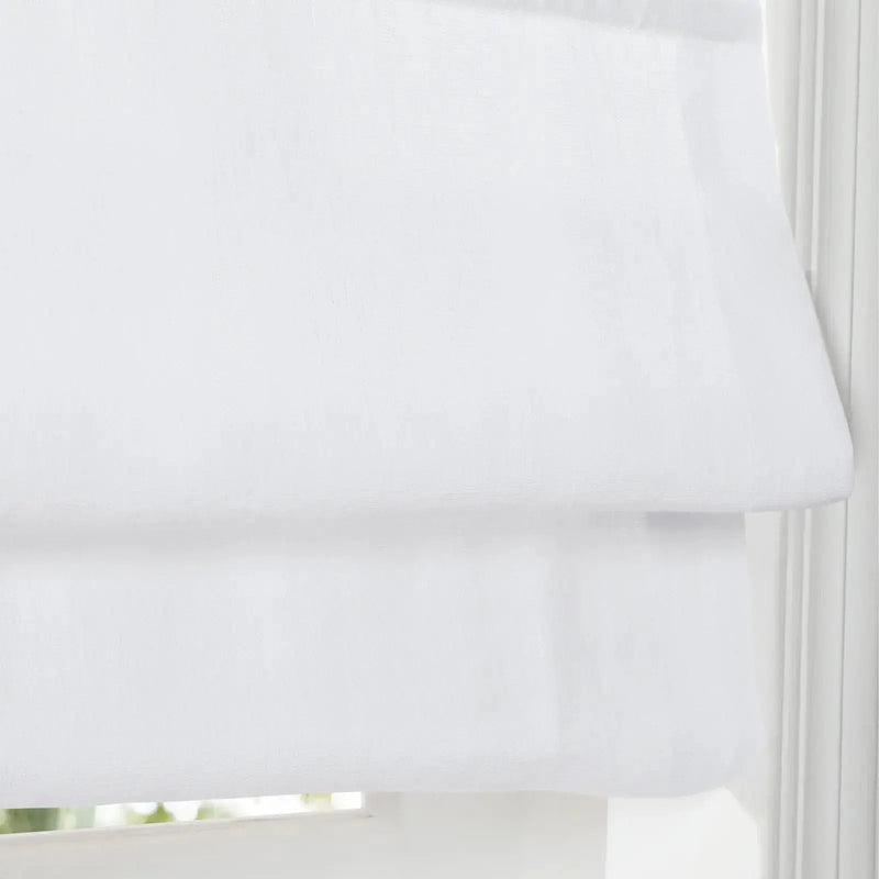 Patti Belgian Linen Cordless Roman Shade TWOPAGES