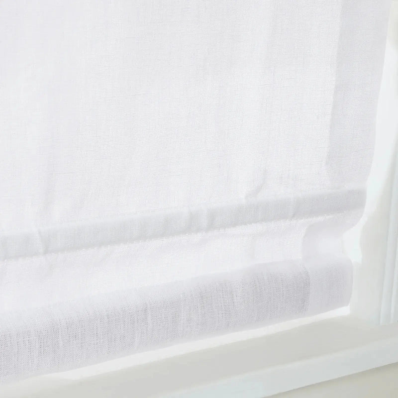 Patti Belgian Linen Cordless Roman Shade TWOPAGES