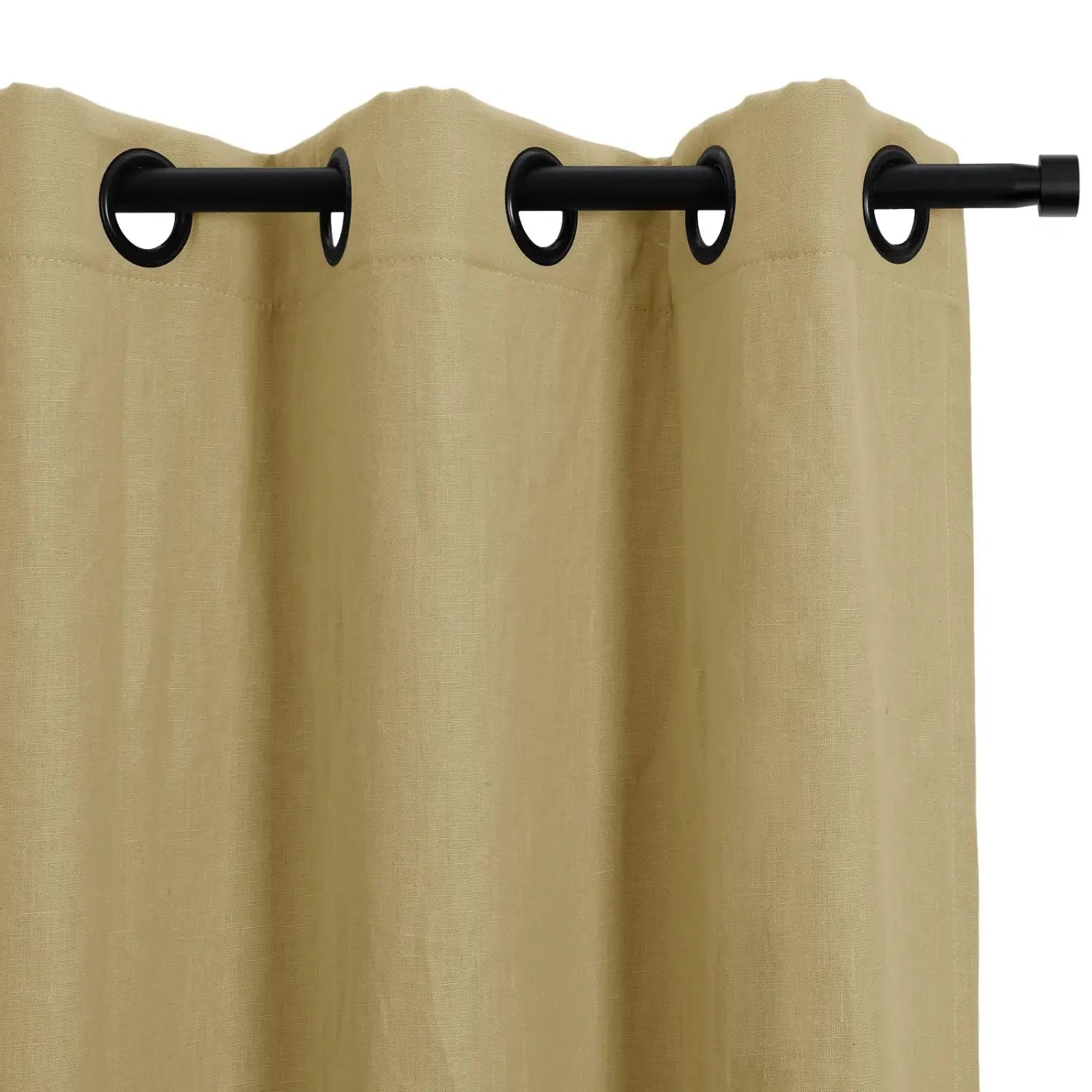 Patti Premium Belgian Flax Linen Curtains Grommet- -TWOPAGES