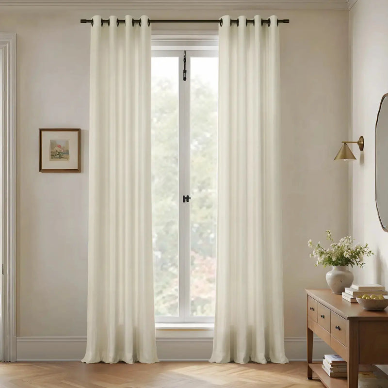 Patti Premium Belgian Flax Linen Curtains Grommet- -TWOPAGES